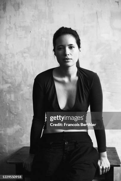 Actress Anne Solenne Hatte poses for a portrait on December 17, 2019 in Paris, France.