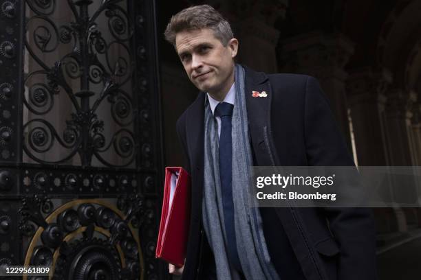 Gavin Williamson, U.K. Education secretary, departs following a weekly meeting of cabinet ministers in London, U.K., on Tuesday, Nov. 10, 2020. The...