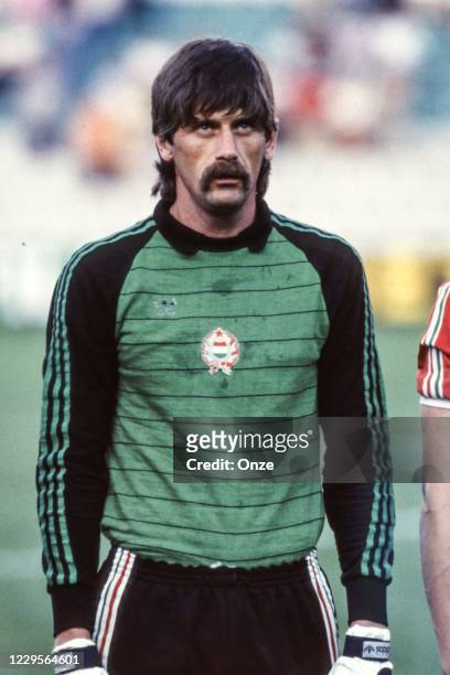 Ferenc Meszaros of Hungary during the first group stage at the 1982 FIFA World Cup match between Hungary and El Salvador, at Nuevo Estadio, Elche,...