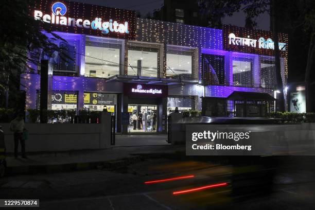 Reliance Digital store in Mumbai, India, on Monday, Nov. 9, 2020. Billionaire Mukesh Ambani's Reliance Industries Ltd., which obliterated rivals in...