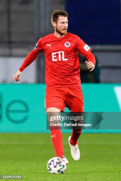 Sead Hajrovic of FC Viktoria Koeln controls the ball during the 3. Liga match between MSV Duisburg and FC Viktoria Koeln at Schauinsland-Reisen-Arena...