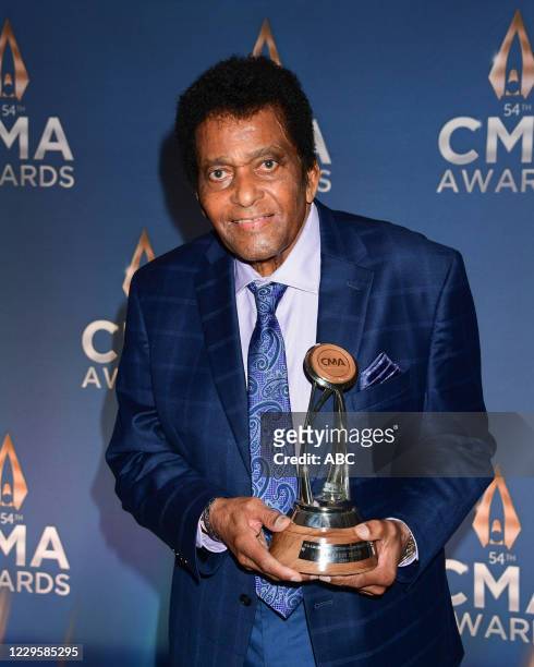 The 54th Annual CMA Awards, hosted by Reba McEntire and Darius Rucker aired from Nashvilles Music City Center, WEDNESDAY, NOV. 11 , on ABC. CHARLEY...