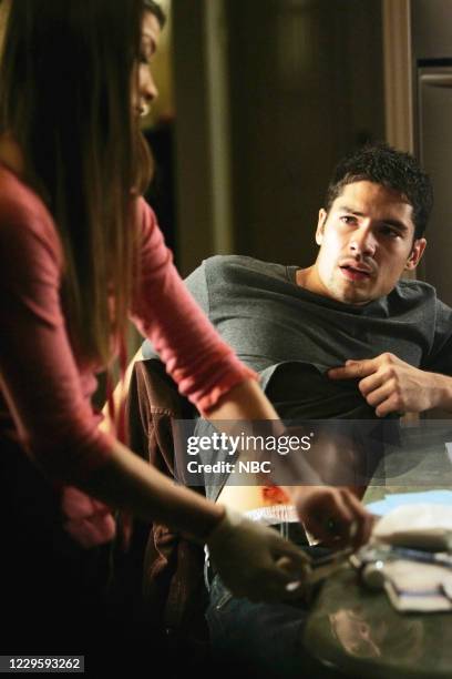 Urgent Care" Episode 112 -- Pictured: Jaclyn DeSantis as Maggie Hernandez, D.J. Cotrona as Sean Falsone --