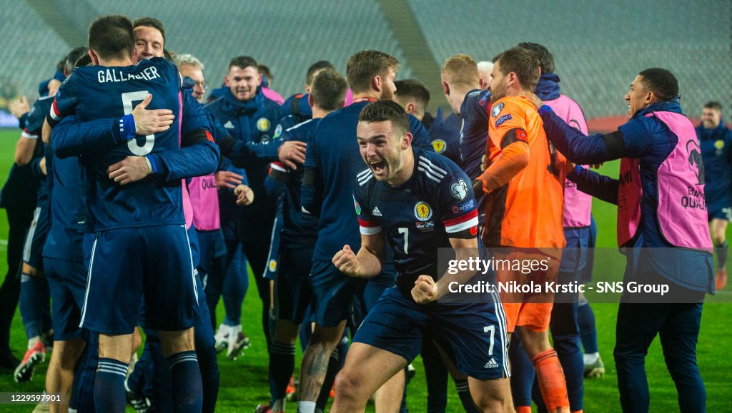 Serbia v Scotland - European Championship Qualifier