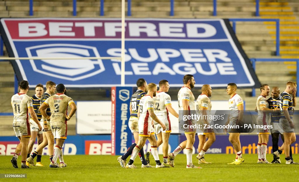 Catalans Dragons v Leeds Rhinos - Betfred Super League - Play-Offs - Halliwell Jones Stadium