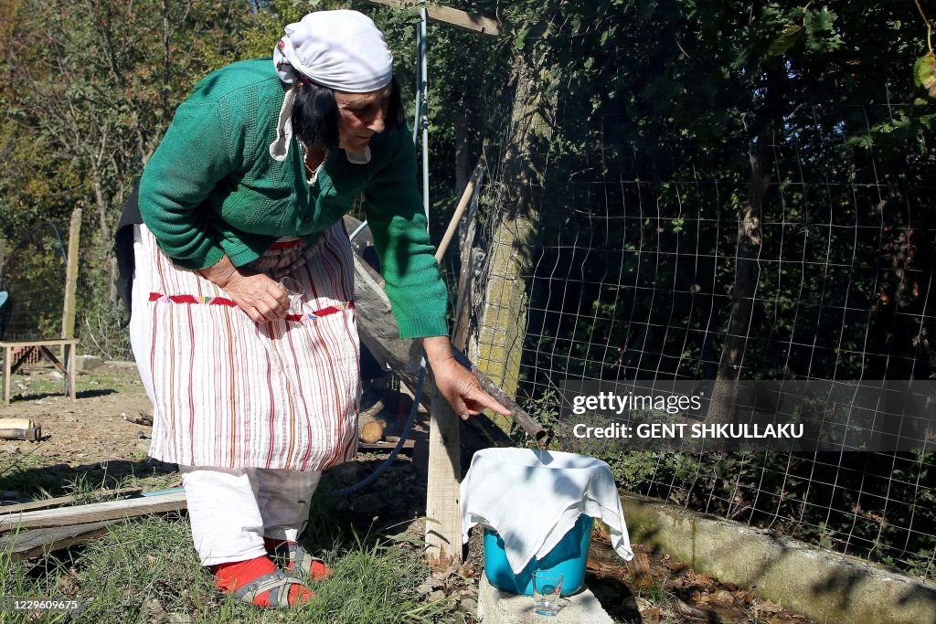 Homemade Raki 64 year-old Vitore Vas Lufi makes homemade raki, a traditional ...