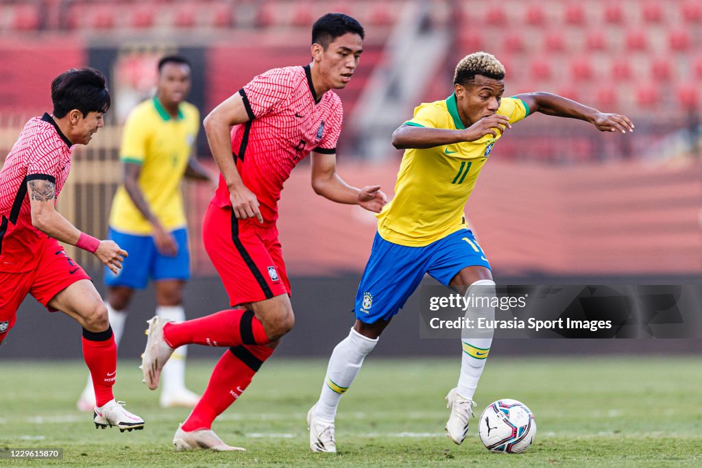 Brazil U23 v Korea Republic U23 - International Friendly