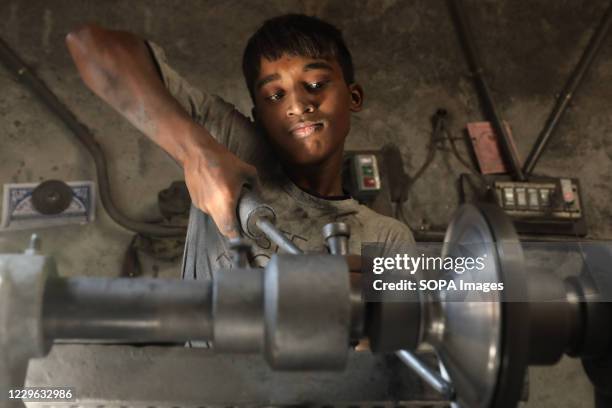 Years old Md Shamim works at an Aluminium cooking pot manufacturing factory. He worked in this factory for six years. Due to the social-economic...