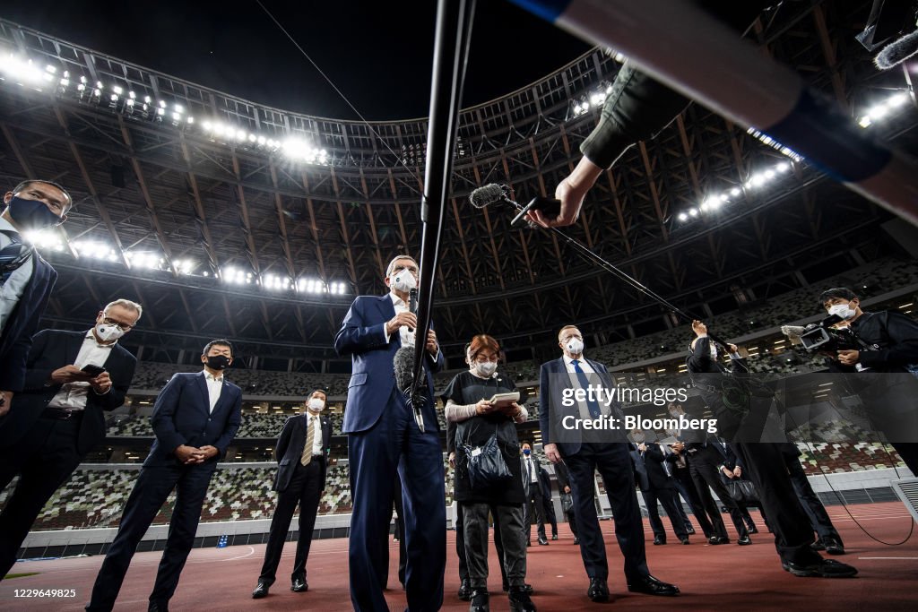 IOC President Thomas Bach Visits Tokyo Olympic Sites