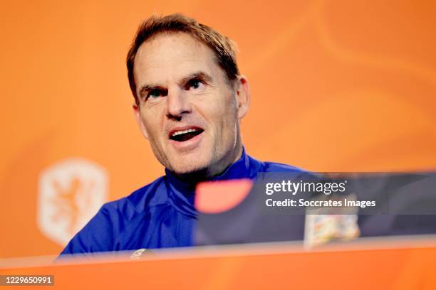 Coach Frank de Boer of Holland during the Press Conference Holland at the KNVB Campus on November 17, 2020 in Zeist Netherlands