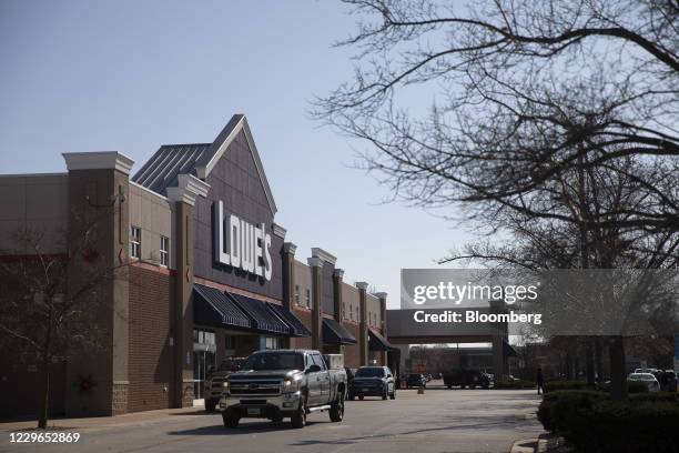 Lowe's store in Orland Park, Illinois, U.S., on Monday, Nov. 16, 2020. Lowe's Cos Inc. Is scheduled to release earnings figures on November 18....