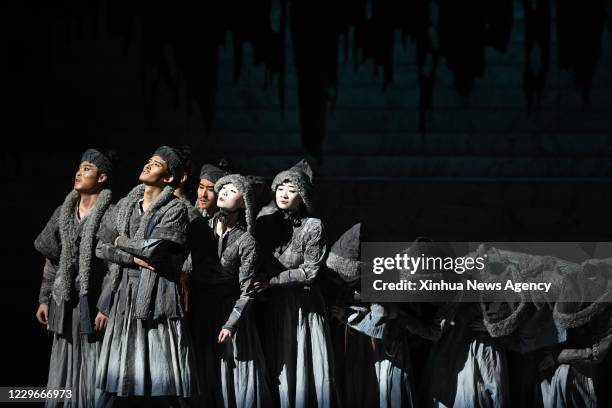 Nov. 17, 2020: Actors perform the dance drama "Rainbow" at the Lanzhou Concert Hall in Lanzhou, capital of northwest China's Gansu Province, Nov. 17,...