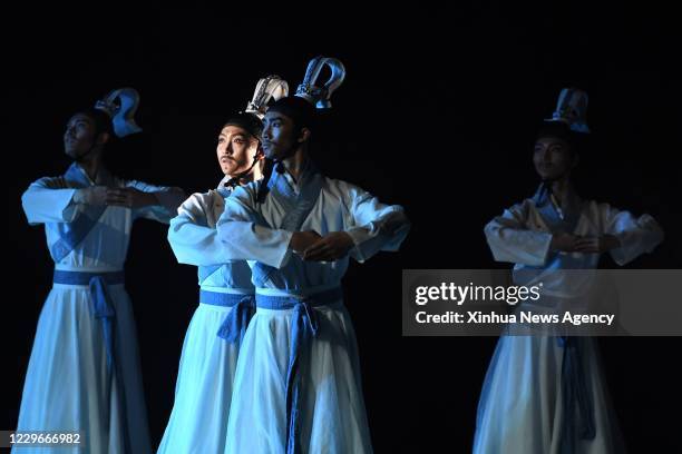 Nov. 17, 2020: Actors perform the dance drama "Rainbow" at the Lanzhou Concert Hall in Lanzhou, capital of northwest China's Gansu Province, Nov. 17,...