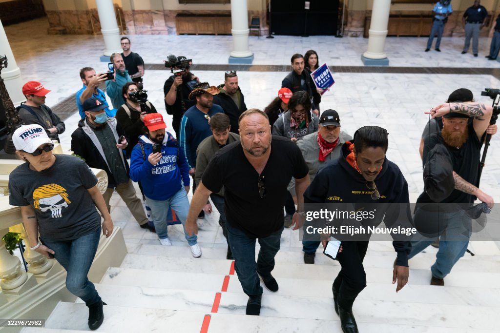 Pro-Trump Supporters Hold "Stop The Steal" Protest In Atlanta, As State's Recount Nears End