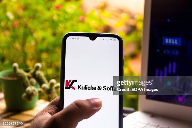 In this photo illustration the Kulicke and Soffa Industries logo seen displayed on a smartphone.