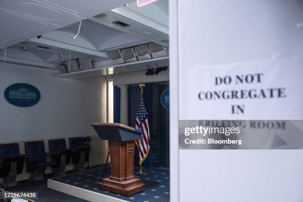 The White House Briefing Room at night in Washington, D.C., U.S., on Wednesday, Nov. 18, 2020. Judy Shelton is running out of time to win...
