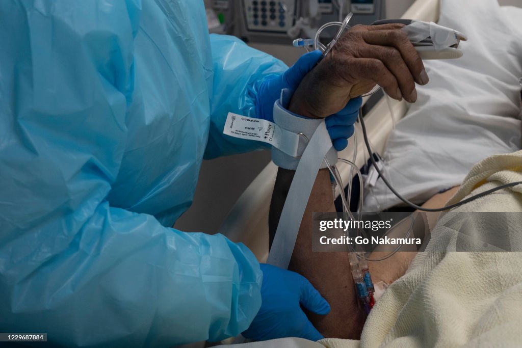 COVID-19 Intensive Care Unit Within A Houston Hospital Cares For Patients As Cases Continue To Rise