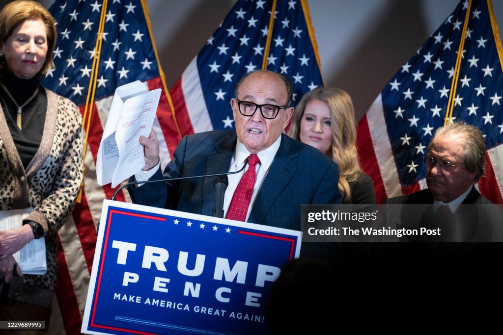 Rudy Giuliani Holds News Conference in Washington About Voter Fraud