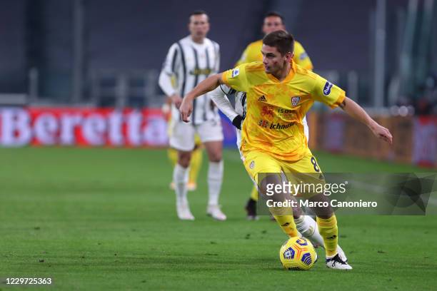 Razvan Marin of Cagliari Calcio in action during the Serie A match between Juventus Fc and Cagliari Calcio. Juventus Fc wins 2-0 over Cagliari Calcio.