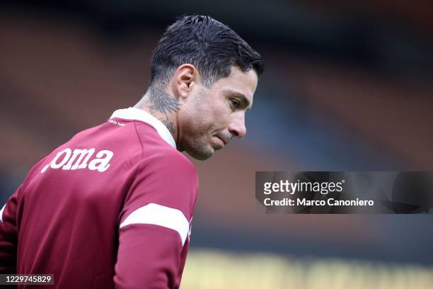 Armando Izzo of Torino FC looks on before the Serie A match between Fc Internazionale and Torino Fc. Fc Internazionale wins 4-2 over Torino Fc.