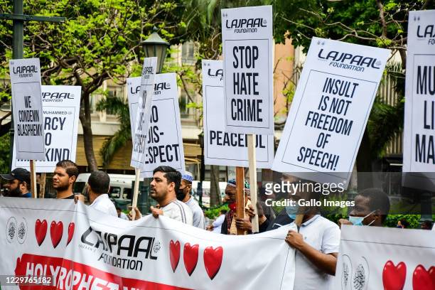 General view during the Islamic Peaceful March at Durban City Hall on November 20, 2020 in Durban, South Africa. According to a media release, the...