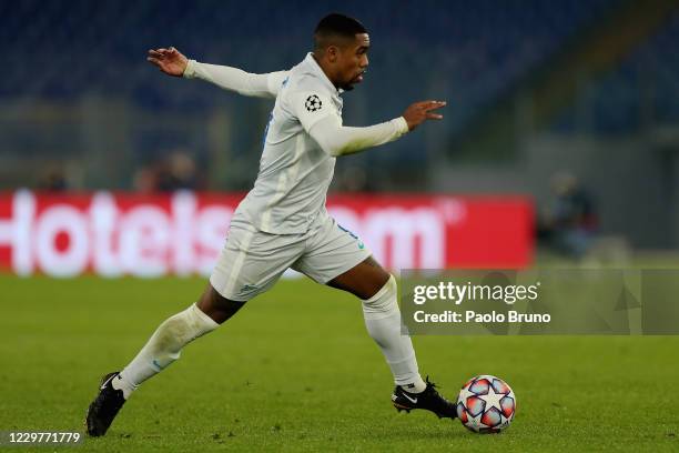 Malcom of Zenit St. Petersburg in action during the UEFA Champions League group F stage match between SS Lazio and Zenit St. Petersburg at Stadio...