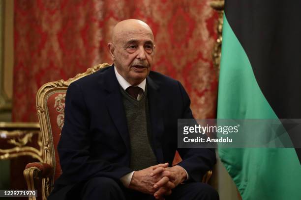 The head of the Tobruk-based House of Representatives Aguila Saleh Issa and Minister of Foreign Affairs of Russia, Sergey Lavrov meet in Moscow,...