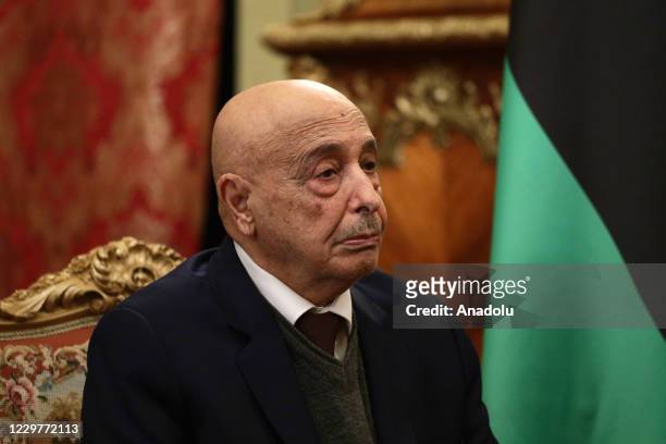 The head of the Tobruk-based House of Representatives Aguila Saleh Issa and Minister of Foreign Affairs of Russia, Sergey Lavrov meet in Moscow,...