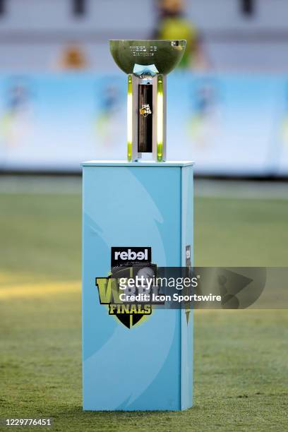 Trophy during the Women's Big Bash League semi final cricket match between Melbourne Stars and Perth Scorchers on November 25, 2020 at North Sydney...