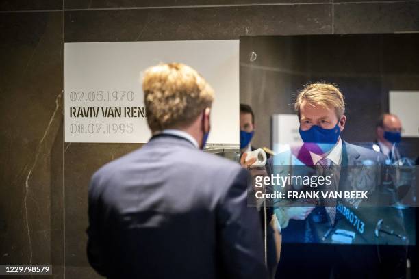 King Willem-Alexander visits the memorial and education center of the National Veterans Cemetery, on November 26, 2020 in Loenen. / Netherlands OUT