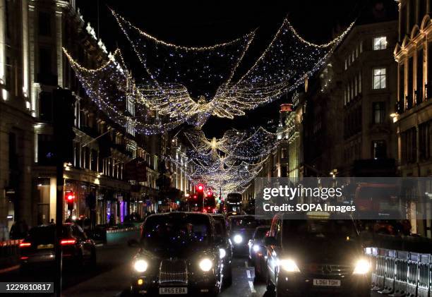 The illuminations go all along the one of the most prestigious shopping street in the UK. Regent Street famous Christmas lights have now been...