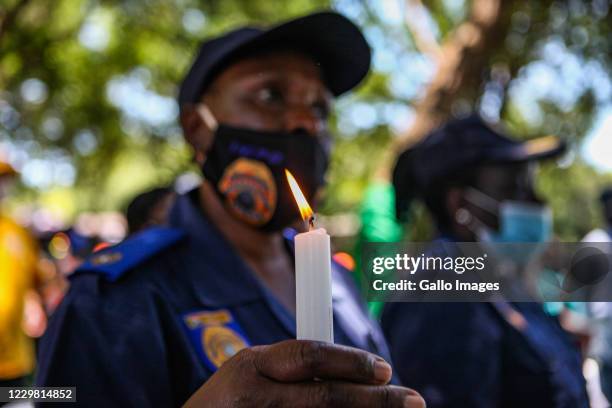 Gauteng Provincial Government launch of 16 Days of Activism for no violence against women and children at Dorothy Nyembe Park on November 25, 2020 in...