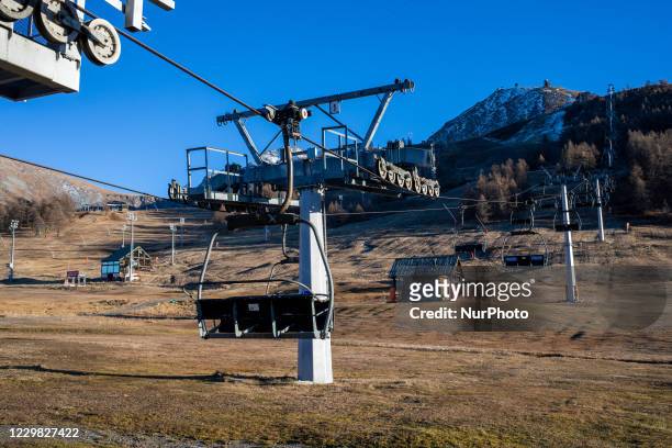 Sestriere, Italy: In a late autumn without snow, the Sestriere ski resort risks not opening due to the restrictions imposed by the government to try...