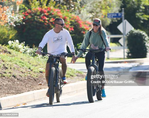 Robin Wright and Clement Giraudet are seen on November 28, 2020 in Los Angeles, California.