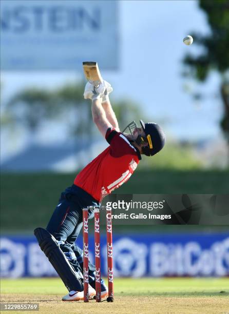 Eoin Morgan of England during the 2nd KFC T20 International match between South Africa and England at Eurolux Boland Park on November 29, 2020 in...