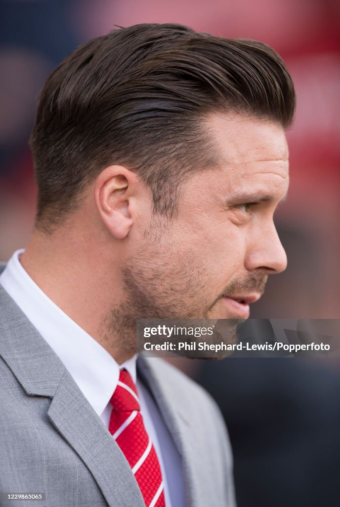 Leyton Rient Leyton Orient manager Danny Webb looks on during the Sky Bet League ...