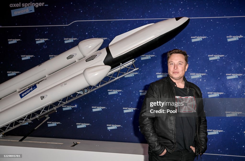 Elon Musk Awarded With Axel Springer Award In Berlin