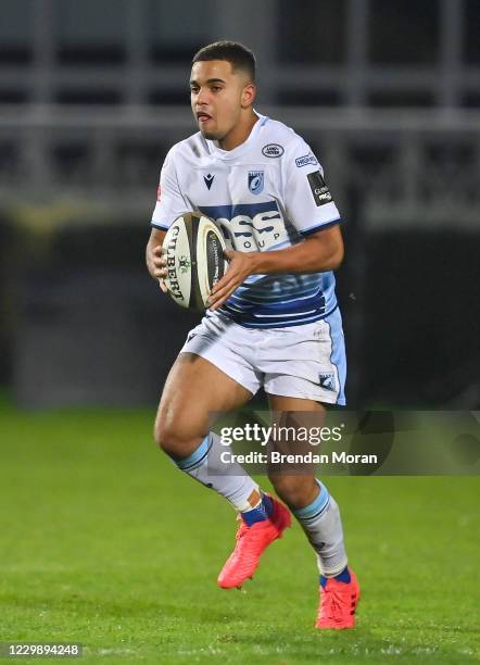 Dublin , Ireland - 22 November 2020; Ben Thomas of Cardiff Blues during the Guinness PRO14 match between Leinster and Cardiff Blues at RDS Arena in...
