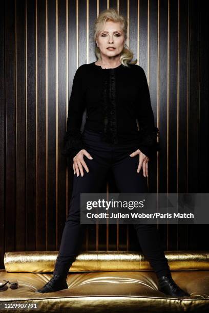 Singer Debbie Harry of Blondie is photographed for Paris Match at the Hotel Banke on January 21, 2014 in Paris,France.