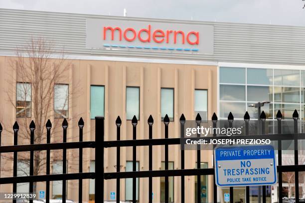 The Moderna campus seen in Norwood, Massachusetts on on December 2 where the biotechnology company is mass producing its Covid-19 vaccine. - The US...