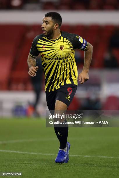 Troy Deeney of Watford during the Sky Bet Championship match between Nottingham Forest and Watford at City Ground on December 2, 2020 in Nottingham,...