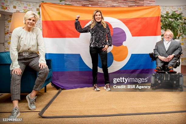 Princess Laurentien of The Netherlands presents a digital meeting to focus on the participation of people with a disability on December 3, 2020 in...