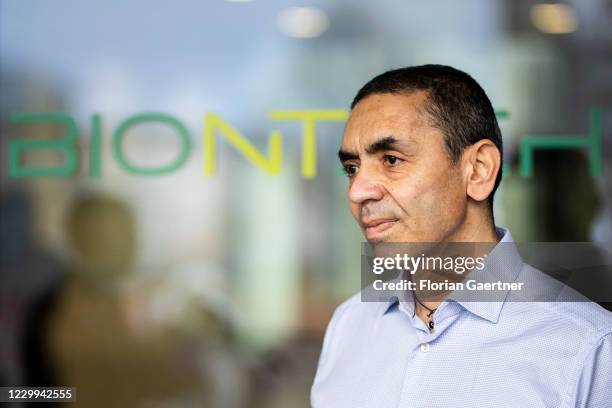 Ugur Sahin, Chairman of Biontech, is pictured on December 04, 2020 in Mainz, Germany.