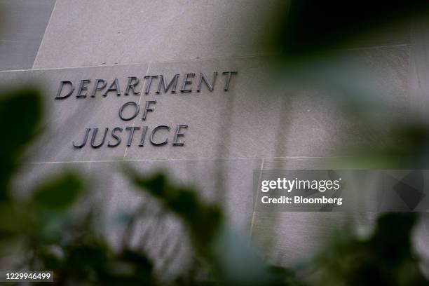 The Department of Justice building in Washington, D.C., U.S., on Friday, Dec. 4, 2020. Prospects for a pandemic relief package before the end of the...