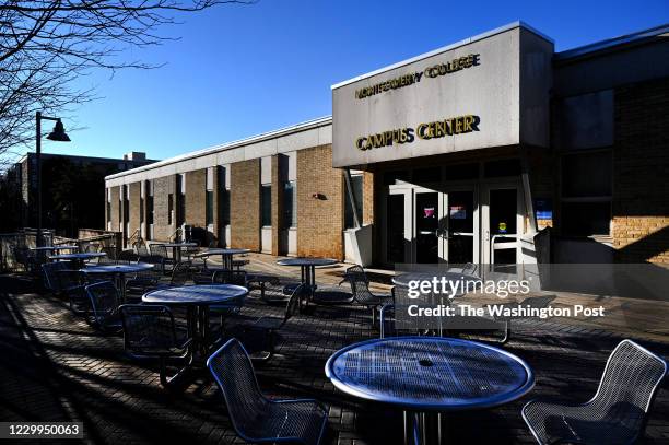 Montgomery Colleges Rockville campus is eerily quiet as most buildings are closed and classes are online due to the coronavirus pandemic December 02,...