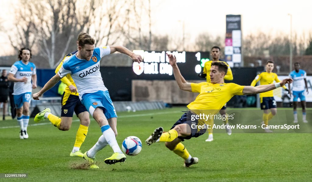 Oxford United v Hull City - Sky Bet League One