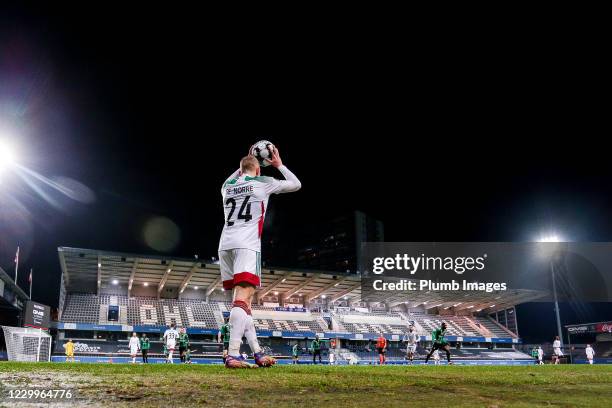 Casper De Norre of OH Leuven during the Jupiler Pro League match between OH Leuven and Cercle Brugge at the King Power at den dreef Stadion on...