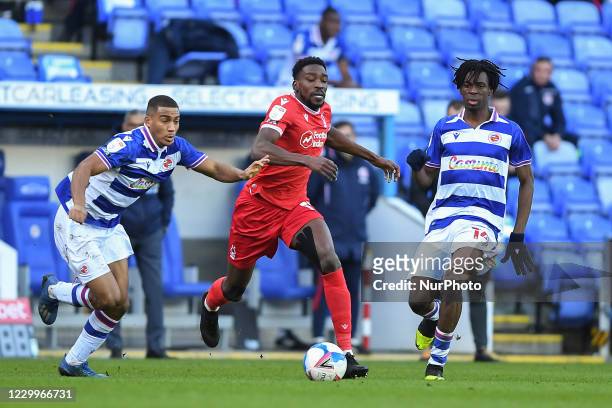 Sammy Ameobi of Nottingham Forest in action during the Sky Bet Championship match between Reading and Nottingham Forest at the Madejski Stadium,...