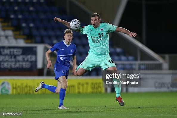 Matthew Rhead Matt Rhead of Boreham Wood in action with Hartlepool United's Lewis ...