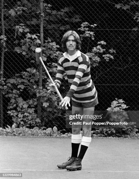 Barry Gibb of The Bee Gees during the filming of "Cucumber Castle", a comedy film written and produced by The Bee Gees to accompany their 1970 album...